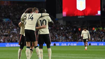 Sadio Mane celebrates scoring the winner. AFP