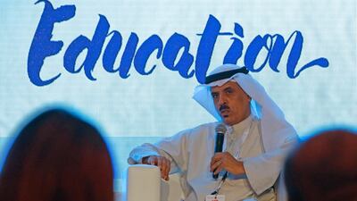 Dr Majid bin Ali Al Nuaimi, Minister of Education of Bahrain. Jeffrey E Biteng / The National
