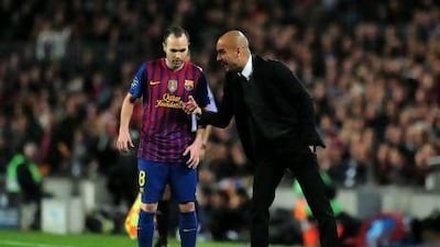 Pep Guardiola's contract with Barcelona is up at the end of the season. Shaun Botterill / Getty Images