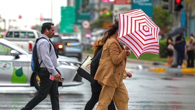 Rain is expected across the Emirates in the coming week. Victor Besa / The National