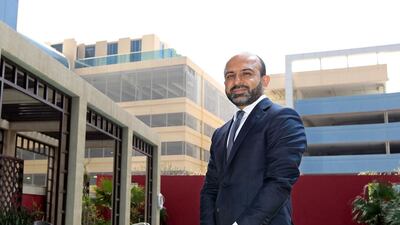 Sachin Kerur, managing partner of Pinsent Masons Middle East, at the H hotel. Jeffrey E Biteng / The National