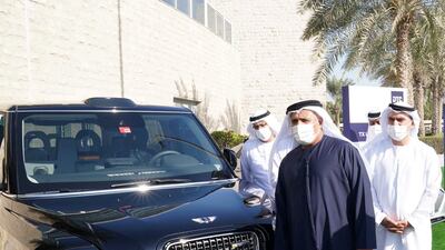 The new London-style black cabs will be trialled in Dubai from next month. Courtesy: RTA