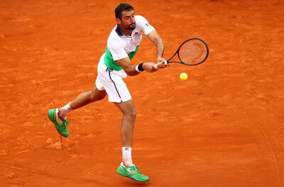 Marin Cilic proved no match for Guido Pella at the Monte Carlo Masters in Monaco on Tuesday. Clive Brunskill / Getty Images