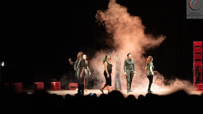 A scene from the play Trouf: Scenes from 75 Years. Photo: BayremBenMrad