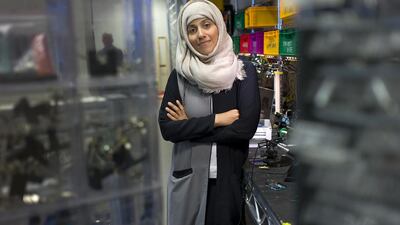 Hoda Al Khzaimi often returns to Fujairah to lead beach clean-up drives. Delores Johnson / The National