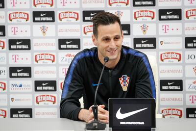 Croatia's Nikola Kalinic has twice refused to come off the bench to play. Anatoly Maltsev / EPA
