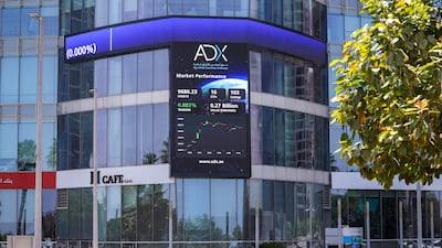 The Abu Dhabi Securities Exchange has more than 100 listed companies. Victor Besa / The National