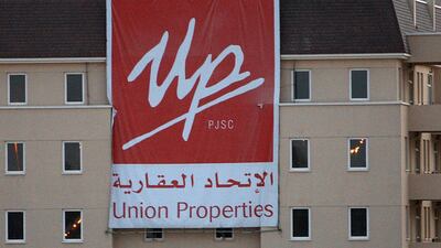 Union Properties, which restructured its board in May last year, has struggled to maintain profitability amid sliding real estate prices in the UAE. Pawan Singh / The National