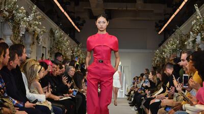 The Brandon Maxwell autumn/winter 2019 fashion show during New York Fashion Week on February 9, 2019. AFP