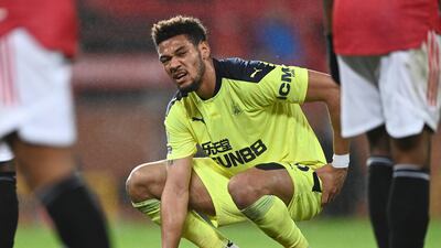 Joelinton - 6: Back in starting line-up and started game well enough. Had deflected shot turned over bar by De Gea, produced lovely touch to put Almiron on attack down right and nice lay-off to present Shelvey with chance. Then picked up knock on side and spent rest of first half holding his back and did finally limp off 10 minutes after break. Getty