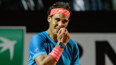 Rafael Nadal has lost five matches on clay this season making him vulnerable heading to the French Open. Andreas Solaro / AFP