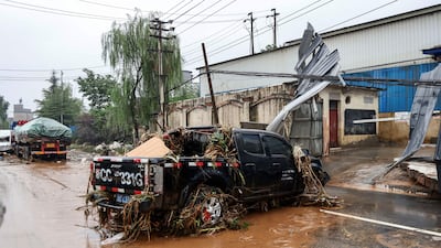 Across Henan, as many as 380,000 have been forced to leave their homes..