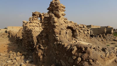 The average piece of coral stone in Jazirat Al Hamra is about 800 cubic centimeters, slightly larger than a glass Vimto bottle. Sarah Dea / The National