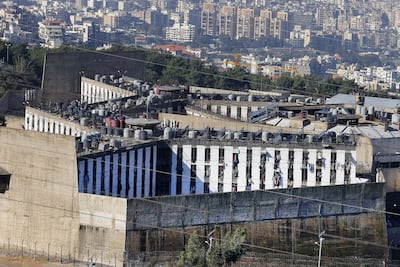Lebanese forces stormed the country's largest prison in Roumieh on January 12, as authorities searched for those behind a double suicide attack at the weekend.