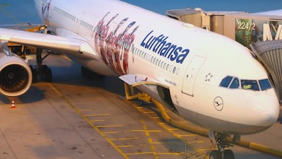 A Lufthansa Airbus A 340-600. The German carrier is to axe its Frankfurt/Doha service. Alexander Hassenstein/Bongarts/Getty Images