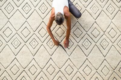 Fair-trade products are making their way to villas such as these in Dubai from villages with the help of Jo England’s design firm Tribe. Courtesy Armadillo Rug