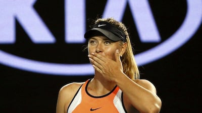 Maria Sharapova faced little resistance from Aliaksandra Sasnovich as she powered through to the Australian Open third round. Thomas Peter / Reuters