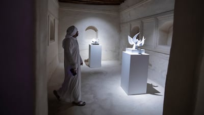 Sculptures on display at the festival