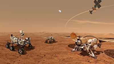 Nasa’s Perseverance Mars rover brought an instrument that can use carbon dioxide to make oxygen, but it is powered by a nuclear battery. EPA