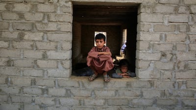 Children in a remote village in the north-western Yemini province of Saada. A ceasefire in the country has largely held. EPA