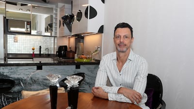 Architect and interior designer Jorge Rangel bought his one-bedroom JVC apartment for Dh600,000 in 2021. Pawan Singh / The National