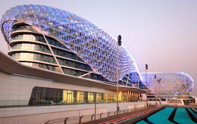 Yas Hotel will relaunch as W Abu Dhabi in time for race weekend. Galen Clarke / The National