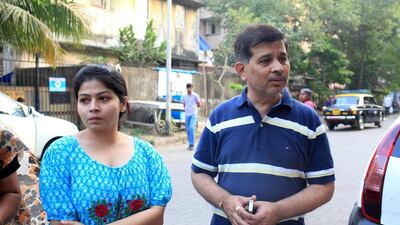 Deepti Doshi, left and other residents vent their anger on Mumbai authorities for the Campa Cola mess. Subhash Sharma for The National