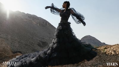 Amato delivered a film for its autumn / winter 2021 women's collection at Arab Fashion Week. Courtesy Amato