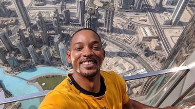Will Smith's selfie from the at the top of the Burj Khalifa has been liked more than 2.3 million times. Picture @willsmith on Instagram