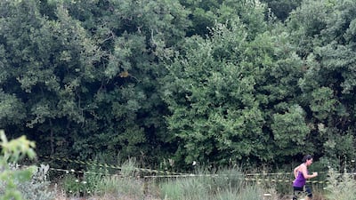 A participant takes part in the annual of Hannibal race Lebanon 2019 in Zen village, district of Batroun north Beirut, Lebanon. More than eight hundred Lebanese and foreign Participants took part in an eight km obstacle race. Courses are uniquely designed to test mental and emotional fitness. EPA