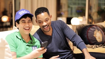 “I said I wanted to meet Will Smith. He makes me laugh so much," says Adam Salim, 12, who has been diagnosed with Von Willebrand disease. Courtesy Make-A-Wish Foundation UAE