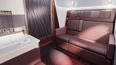 The luxurious first-class has been reduced to just six seats