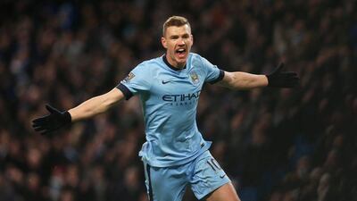 Centre forward: Edin Dzeko, Manchester City. Ended a five-month goal drought with a classy finish as he responded well to the signing of Wilfried Bony. (Photo: Carl Recine / Reuters)