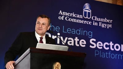 Egypt's Minister of Tourism and Antiquities Ahmed Issa said he sees an opportunity for private sector-led growth. Photo: American Chamber of Commerce in Egypt