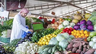 The Abu Dhabi Fruits and Vegetable Market at Port Zayed. Victor Besa / The National