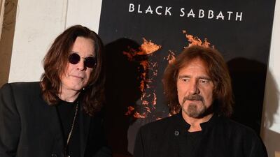 Ozzy Osbourne and Geezer Butler. AFP
