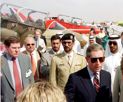 King Charles, who was then Prince Charles, visited British exhibitors at the event, who made up the largest foreign contingent. AFP