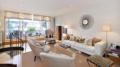 Adam and Eve Mews at Kensington High Street offers two bedrooms and a large lounge. Courtesy Hamptons International