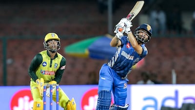 Rinku Singh bats during the UPT20 League in Kanpur. Image: UPT20