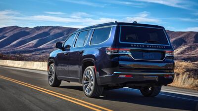 The Quadra-Lift air suspension comes standard in the Grand Wagoneer, and provides more than 250mm of ground clearance