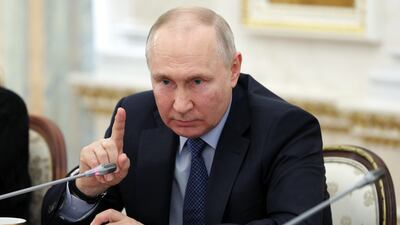 Russian President Vladimir Putin repeated his accusation that the West was seeking to defeat Russia in Ukraine and said Moscow had its own peace plan. AP