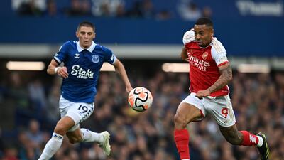 Gabriel Jesus (Nketiah, 66') - 6. Offered more than Nketiah and gave some back to Everton's physical defenders. AFP