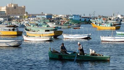 The eastern harbour in the port of Alexandria, on of the oldest in the world.