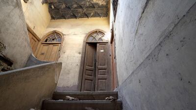 Details from the interior of a 19th century building located near the Taz Palace in Islamic Cairo. Co-owner Shahira Mehrez would like to turn the structure into a boutique hotel but faces many challenges. Dana Smillie for The National