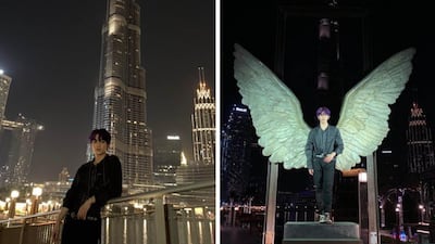 K-pop star Taeyong in Dubai. The NCT 127 member is thought to have been filming a music video with new super group, SuperM. Twitter / NCTsmtown_127