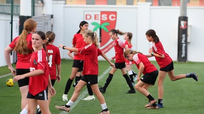 Go-Pro Academy first set up a girls programme 10 years ago. Pawan Singh / The National