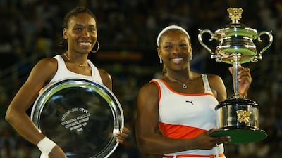 Final, Australian Open (2003): Serena beat Venus 7-6, 3-6, 6-4 in a dramatic final to win her first grand slam title. Getty Images