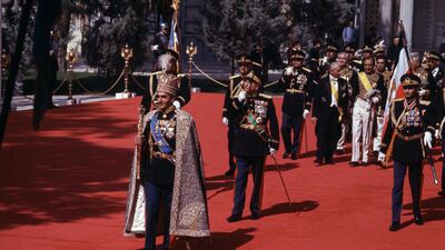 The coronation of the Shah in Tehran, in October 1967. Getty Images