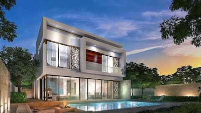 A rendering of a villa in the Akoya by Damac development near Arabian Ranches in Dubai. There are a total of 2,400 villas within the Akoya project. Courtesy Damac