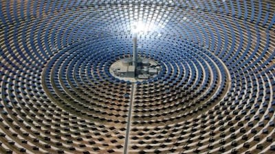 The Gemasolar power plant near Seville was inaugurated this month by officials from the Emirates and Spain.
